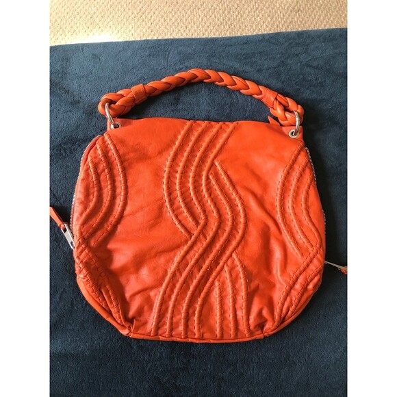 Fenn Wright Manson oversized hobo bag in orange - Picture 1 of 12